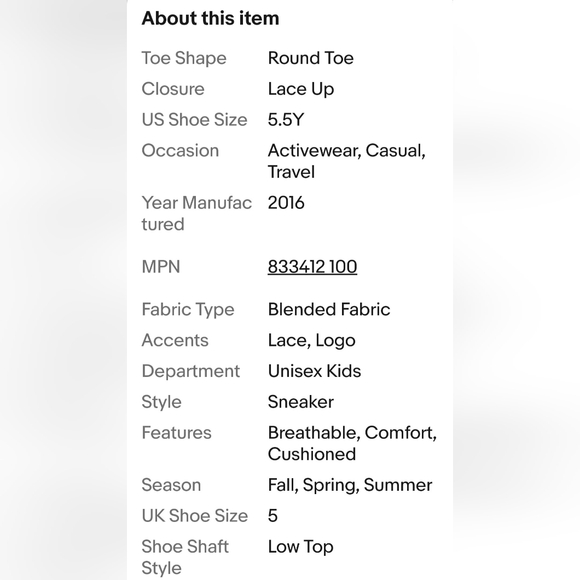 Boys Youth Nike Air Max 90 Leather (GS) Triple White Size 5.5Y - Picture 12 of 13